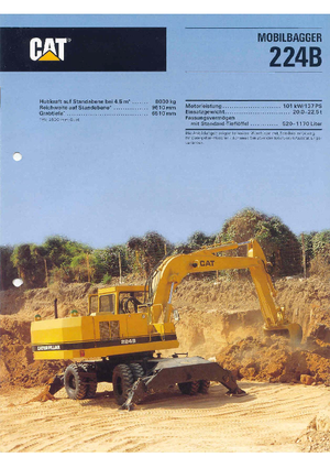 Excavadoras hidráulicas  de ruedas Caterpillar 224 B