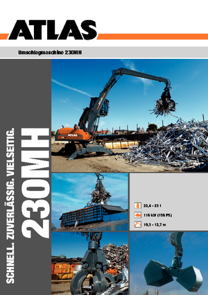 Excavadoras hidráulicas  de ruedas Atlas 230 MH