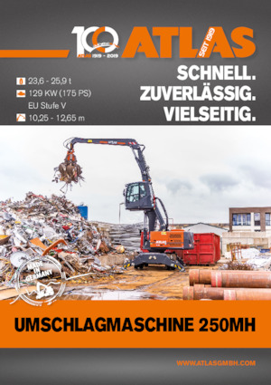 Excavadoras hidráulicas  de ruedas Atlas 250 MH