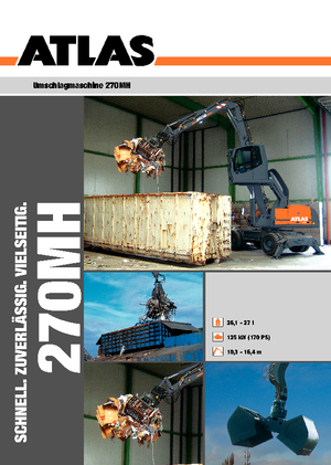 Excavadoras hidráulicas  de ruedas Atlas 270 MH