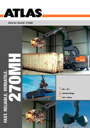 Excavadoras hidráulicas  de ruedas Atlas 270 MH