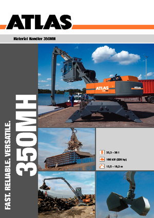 Excavadoras hidráulicas  de ruedas Atlas 350 MH