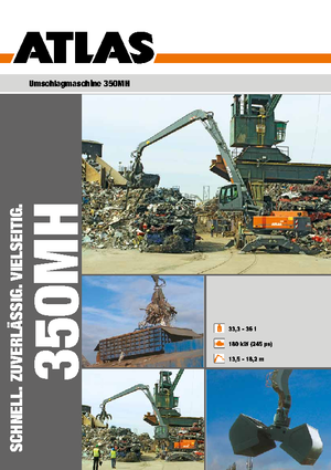 Excavadoras hidráulicas  de ruedas Atlas 350 MH