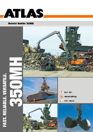 Excavadoras hidráulicas  de ruedas Atlas 350 MH