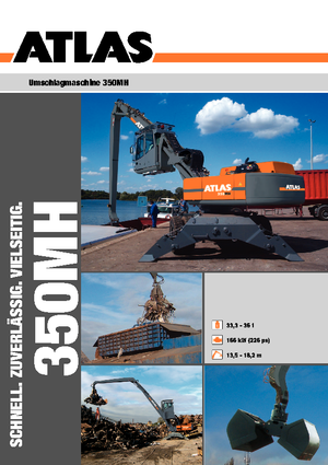 Excavadoras hidráulicas  de ruedas Atlas 350 MH