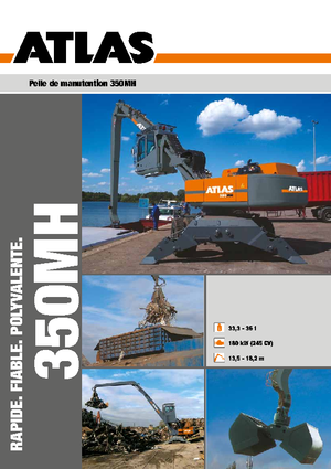 Excavadoras hidráulicas  de ruedas Atlas 350 MH