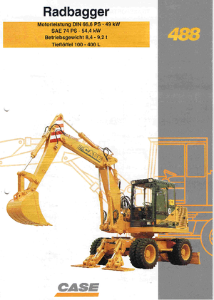 Excavadoras hidráulicas  de ruedas Case Poclain 488 P2A