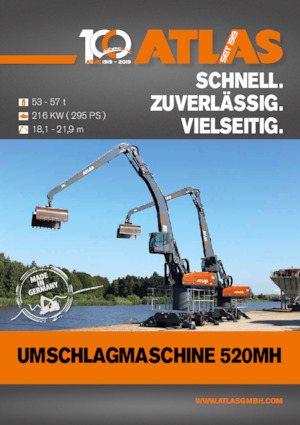 Excavadoras hidráulicas  de ruedas Atlas 520 MH