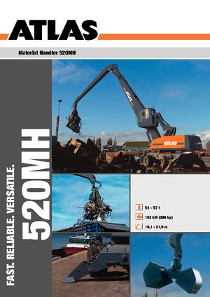Excavadoras hidráulicas  de ruedas Atlas 520 MH