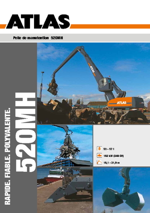 Excavadoras hidráulicas  de ruedas Atlas 520 MH
