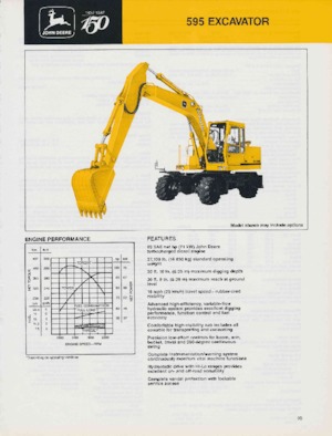 Excavadoras hidráulicas  de ruedas John Deere Construction 595D