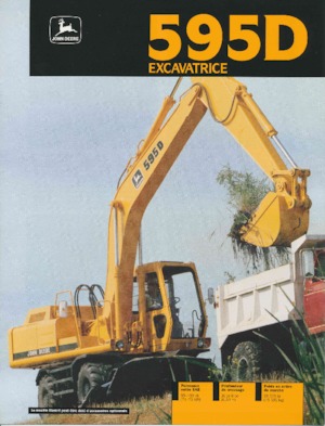 Excavadoras hidráulicas  de ruedas John Deere Construction 595D