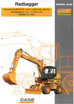 Excavadoras hidráulicas  de ruedas Case Poclain 688 B P2AL