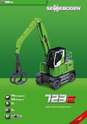 Excavadoras hidráulicas  de ruedas Sennebogen 723 E