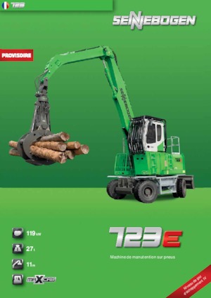 Excavadoras hidráulicas  de ruedas Sennebogen 723 E