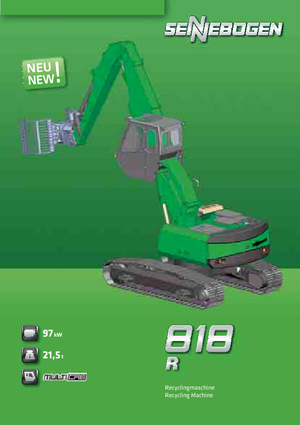 Excavadoras hidráulicas  de ruedas Sennebogen 818 R