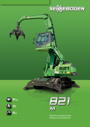 Excavadoras hidráulicas  de ruedas Sennebogen 821 M
