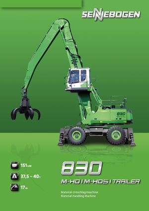 Excavadoras hidráulicas  de ruedas Sennebogen 830 M-HD