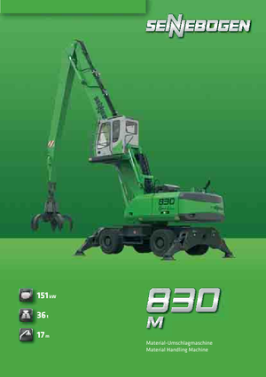 Excavadoras hidráulicas  de ruedas Sennebogen 830 M