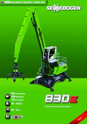 Manipuladores de materiales Sennebogen 830M E 