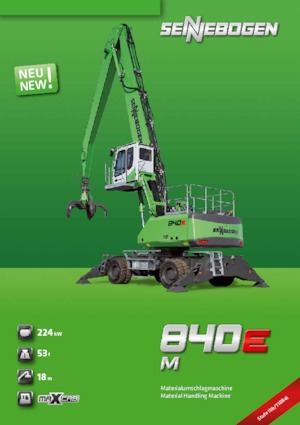 Excavadoras hidráulicas  de ruedas Sennebogen 840 M