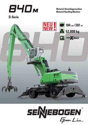 Excavadoras hidráulicas  de ruedas Sennebogen 840 M