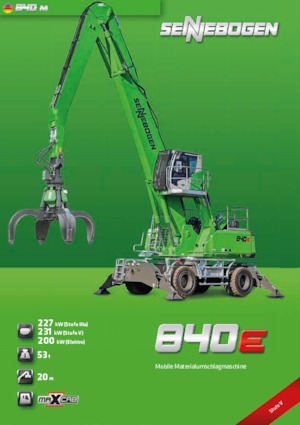 Manipuladores de materiales Sennebogen 840M E 