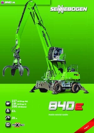 Manipuladores de materiales Sennebogen 840M E 
