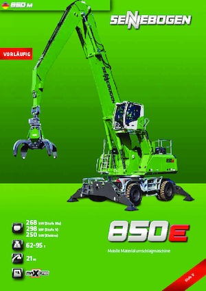 Manipuladores de materiales Sennebogen 850M E 