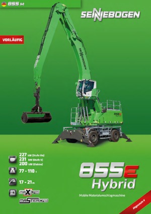 Manipuladores de materiales Sennebogen 855M E Hybrid  
