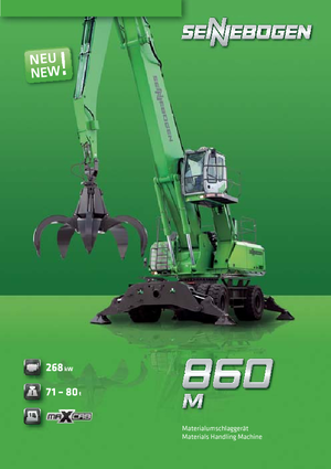 Excavadoras hidráulicas  de ruedas Sennebogen 860 M