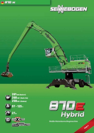 Excavadoras hidráulicas  de ruedas Sennebogen 870 M