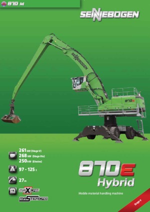 Excavadoras hidráulicas  de ruedas Sennebogen 870 M