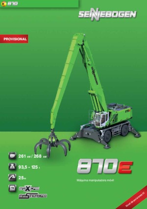 Excavadoras hidráulicas  de ruedas Sennebogen 870 M