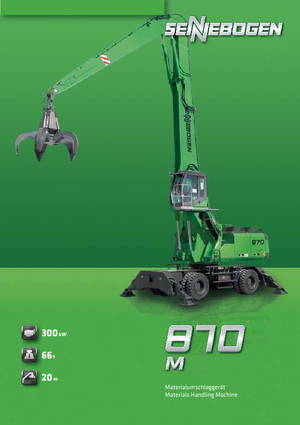 Excavadoras hidráulicas  de ruedas Sennebogen 870 M