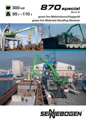 Excavadoras hidráulicas  de ruedas Sennebogen 870 M-special