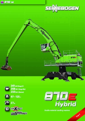 Manipuladores de materiales Sennebogen 870M E Hybrid 