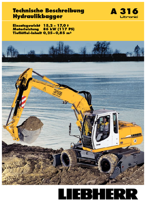 Excavadoras hidráulicas  de ruedas Liebherr A 316 Litronic
