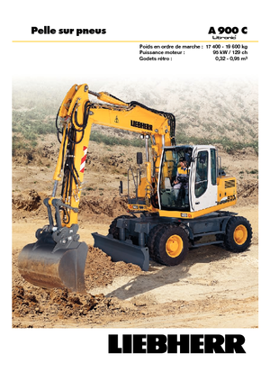 Excavadoras hidráulicas  de ruedas Liebherr A 900 C Litronic