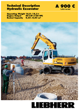 Excavadoras hidráulicas  de ruedas Liebherr A 900 C Litronic