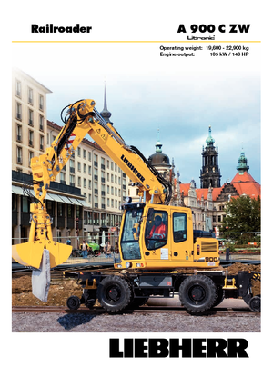Excavadoras hidráulicas  de ruedas Liebherr A 900 C ZW Litronic