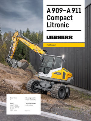 Excavadoras hidráulicas  de ruedas Liebherr A 911 Compact Litronic 