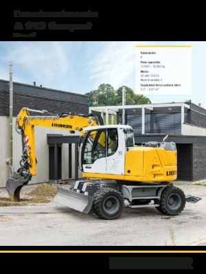 Excavadoras hidráulicas  de ruedas Liebherr A 913 Compact Litronic G6.0