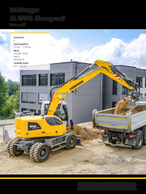 Excavadoras hidráulicas  de ruedas Liebherr A 914 Compact Litronic G6.0