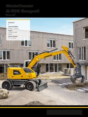 Excavadoras hidráulicas  de ruedas Liebherr A 914 Compact Litronic G6.0
