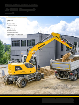 Excavadoras hidráulicas  de ruedas Liebherr A 914 Compact Litronic G6.0