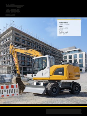 Excavadoras hidráulicas  de ruedas Liebherr A 914 Litronic G6.0