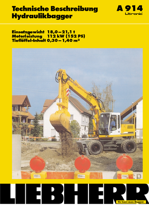 Excavadoras hidráulicas  de ruedas Liebherr A 914 Litronic