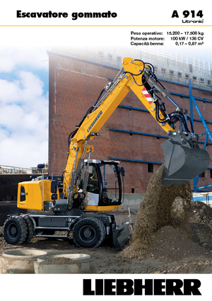 Excavadoras hidráulicas  de ruedas Liebherr A 914 Litronic