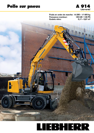 Excavadoras hidráulicas  de ruedas Liebherr A 914 Litronic